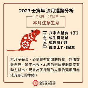 2023年1月生肖注意-鼠