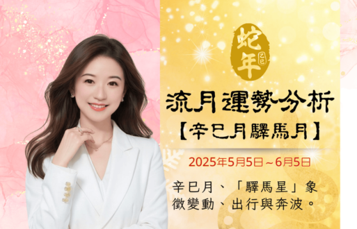 乙巳年流月運勢分析~辛巳月驛馬月2025年5月5日-6月5日